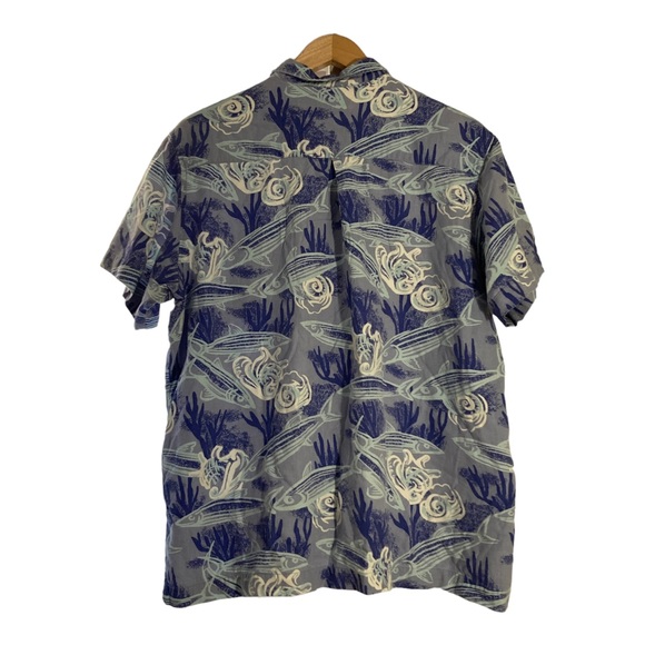 Columbia Sportswear Company shirt Mens Hawaian short sleeve Blue Size L - Picture 2 of 16